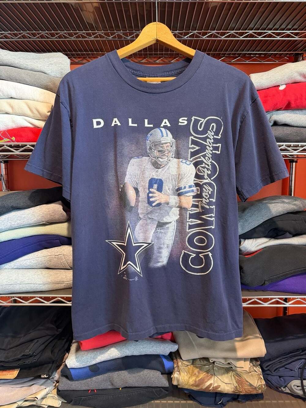 Vintage Miro Classics Dallas Cowboys Troy Aikman 1998 T-Shirt Mens Large